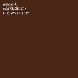 #492615 - Brown Derby Color Image